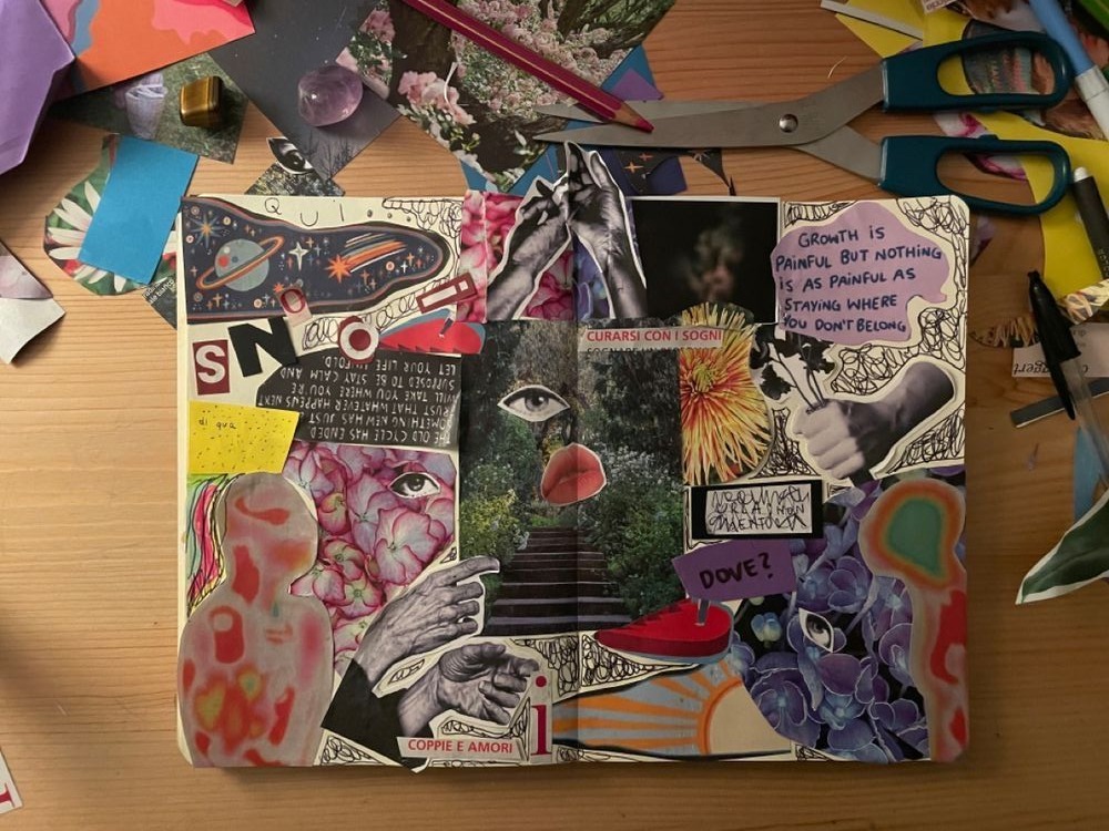 Cadernos Personalizados com Colagem